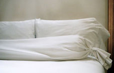 Pillows on a bed