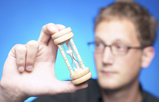 Man holding an hour glass