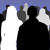 Group of people silhouettes