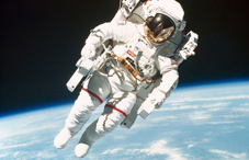 Astronaut in outer space 