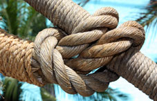 Knotted rope