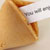 Fortune cookie with paper inside
