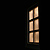 Window in a dark room