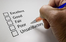 Someone filling out an application 