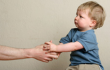 Baby grabbing someones hand