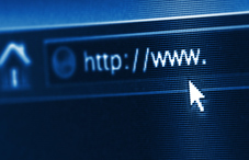 Web browser on computer screen