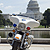 Two police motorcycles