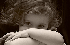 Shy child