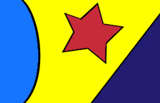 Closeup illustration of Wonderwoman's headband