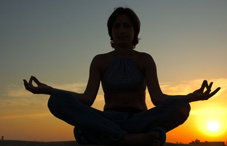 Yoga silhouette