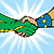 Superhero handshake