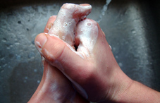 Washing hands