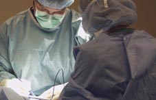Surgeons operating