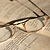 Glasses on textbook