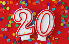 Twentieth anniversary