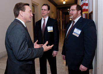 Rep. Rick Berg (R-N.D.) and North Dakota psychologists Dr. Matthew Doppler, (left) and Dr. Mark Doerner (credit: APA photo)