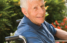 Disabled man