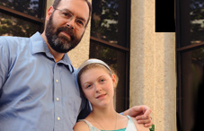 David Neale-Lorello enrolled in a clinical psychology doctoral program at age 46 to be a better role model for his daughter, Natalie. (credit: Lloyd Wolf)