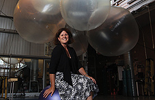 Dr. Madeleine Hallé works with circus performers on such issues as overcoming fear and the pressure of preparing for performances. (credit: Christine Muschi)