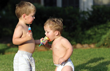 Children sharing