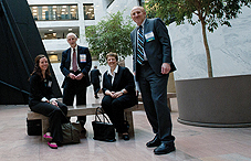 Left to right: Rebecca Dean, Dr. Ed Shearin, Judy DeVito and Dr. Michael Tebeloff