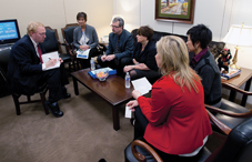 Left to right: Greg Sutherland, Dr. Jane Blackwell, Dr. Chris Wehl, Dr. Nanci Klein, Dr. A.J. Metz and Dr. Karen Cone-Uemura