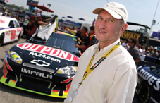 Jack Stark helps NASCAR drivers and pit crews (credit: Evan Richman)