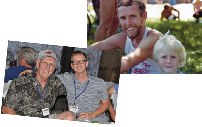 Dr. Jon Carlson and son Dr. Matt Englar-Carlson have a long history of traveling and working together.