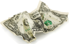 We spend more with wrinkled bills