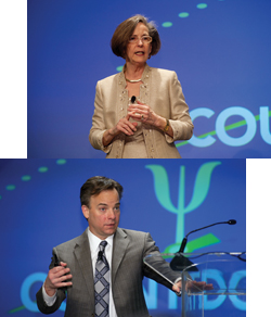 (top to bottom)Executive Director of APA’s Practice Directorate Dr. Katherine C. Nordal and Dr. Mark B. McClellan, of the Engelberg Center for Health Care Reform at the Brookings Institution.