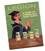 Dr. David Krech made the cover of the August 1974 issue of Legion magazine, an issue that focused on the chemistry of learning.