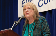 Dr. Patricia Keith-Spiegel discussed innovative ways to bring ethical issues alive for students. (credit: Nick Crettier)