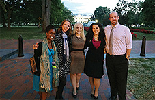 The APAGS Governance Committee in front of the White House in November.