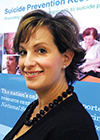 Dr. Julie Goldstein Grumet directs the Suicide Prevention Resource Center’s prevention and practice efforts. (credit: Lloyd Wolf)