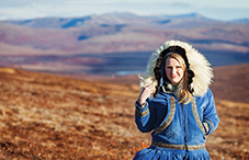 Thanks to a program that created internships in rural Alaska, Dr. Erin Johnson was able to get her psychology training in a remote area of Alaska that she now calls home. (credit: Esther Pederson)