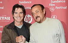 Actor Billy Crudup and Dr. Philip Zimbardo attend the “The Stanford Prison Experiment” premiere during the 2015 Sundance Film Festival in Park City, Utah. (credit: George Pimentel/Getty Images for Sundance)
