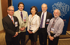 From left to right: Alan C. Nessman, JD, senior special counsel, APA’s Office of Legal and Regulatory Affairs; Dr. Vincent J. Bellwoar, Associates of Springfield Psychological, Springfield, Pennsylvania; Shirley Ann Higuchi, JD, associate executive director of APA’s Office of Legal and Regulatory Affairs; Dr. Keith A. Baird, Behavioral Care Management, Hinsdale, Illinois; and Dr. Geoffrey D.P. Kanter, Comprehensive MedPsych Systems Inc.