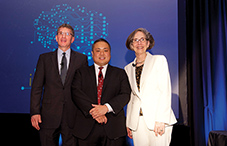 Speakers at the opening session of the 2015 State Leadership Conference encouraged psychologists to embrace change and innovation in health care. From left to right: Dr. Dan Abrahamson, APA’s associate executive director for state advocacy; physician and author Dr. Jason Hwang; and Dr. Katherine C. Nordal, APA’s executive director for professional practice.