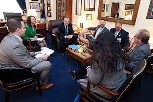 Members of the Pennsylvania Psychological Association meet with Rep. Tim Murphy (R–Penn.) (center) to discuss behavioral health information technology incentive payments and the importance of access to mental health-care services.