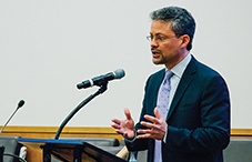 Keynote speaker Dr. Brian Smedley discussed the health consequences of racism in the United States.