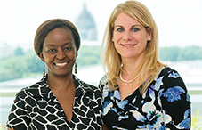 The APA/APF Congressional Fellows Dr. Chisina Kapungu and Dr. Amanda Clinton. (credit: Nick Crettier)