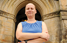 When she first came to this country, Joanna Dziura, who had been a military psychologist in Poland for 10 years, was told that her background would make her an unlikely candidate for a doctoral program. (credit: Lloyd Wolf)