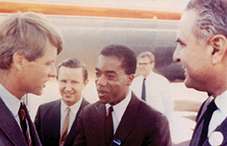 Dr. White with Robert Kennedy in 1968. White was one of Kennedy’s presidential campaign directors.