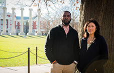 Taking action: University of Missouri counseling psychology student Reuben Faloughi and professor Dr. Lisa Flores. (credit: Shane Epping)