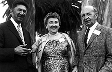 Karl Bühler (right) with his wife Charlotte Bühler and Abraham Maslow in June 1959. At that time, Charlotte Bühler had gained prominence in the United States as a proponent of humanistic psychology, while Karl Bühler remained more famous in Europe. (credit: Archives of the History of American Psychology, the Drs. Nicholas and Dorothy Cummings Center for the History of Psychology, The University of Akron.)