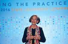 APA Executive Director for Professional Practice Dr. Katherine C. Nordal welcomed attendees to the 33rd annual State Leadership Conference and spoke about opportunities for psychologists across a range of traditional and alternative practice models.