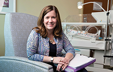 Dr. Jennifer Harned Adams specializes in treating pregnant women on hospital bed rest. 