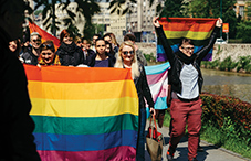 A student’s photo shows the hope for more expansive LGBT rights. 