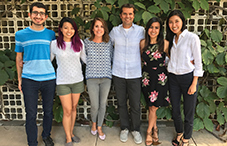 Lab members from the Adolescent Development Lab at the Semel Institute for Neuroscience and Human Behavior at the University of California, Los Angeles. Left to right: Danny Rahal, Jessica Phuong, Sarah Tashjian, Dr. Andrew Fuligni, Dr. Evelyn Mercado and Joanna Kim