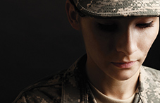 Soldier with PTSD